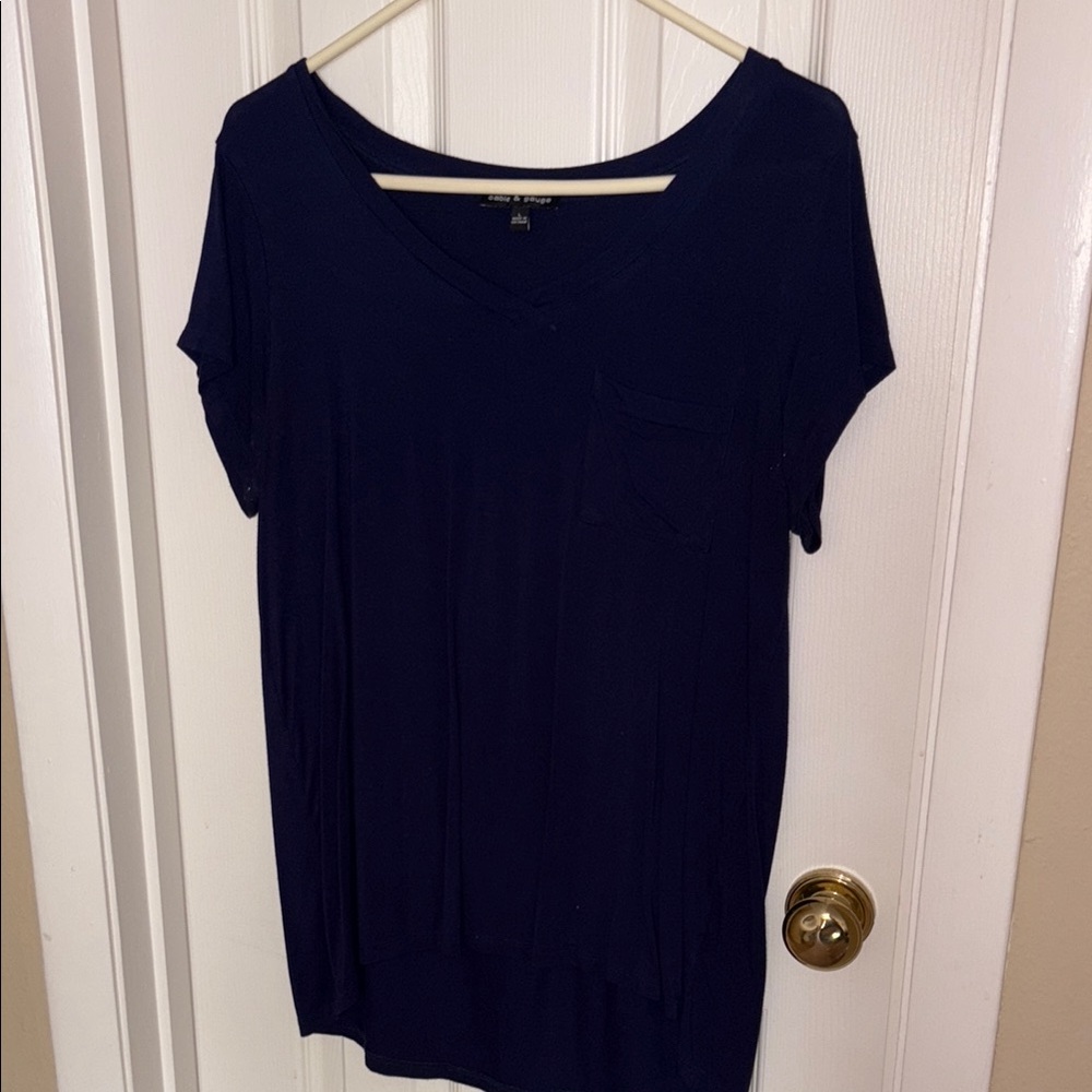 Cable & Gauge Blue Relaxed Short Sleeve Tee